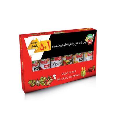 پک چاشنی 5+1 60 گرم -P.E.T
