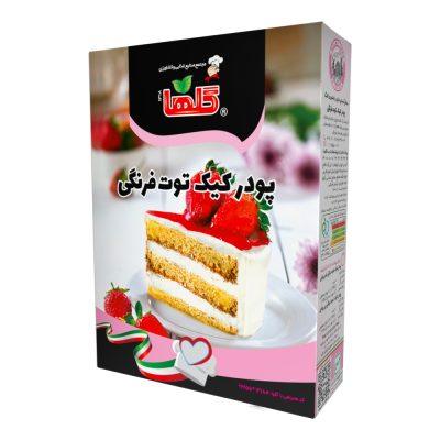 پودر کیک توت فرنگی 450 گرم - جعبه