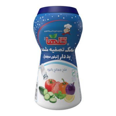 نمک تصفیه شده یددار 500 گرم – بطری