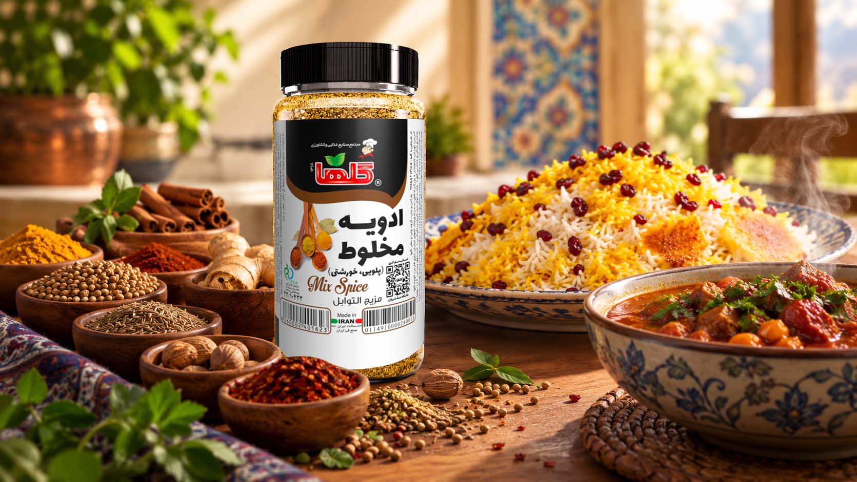 مهندسی کیفیت در «ادویه مخلوط پلویی و خورشتی» گلها