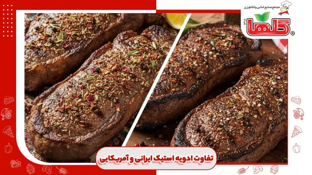 تفاوت ادویه استیک ایرانی و آمریکایی