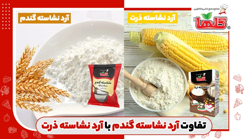 تفاوت آرد نشاسته گندم با آرد نشاسته ذرت